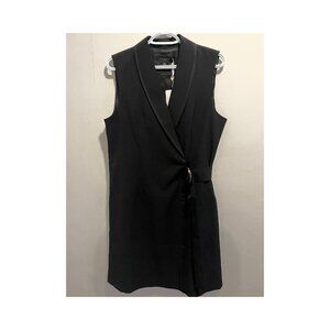 Ted Baker London Black D-Ring Tailored Dress UK Size 4 (L) with tags